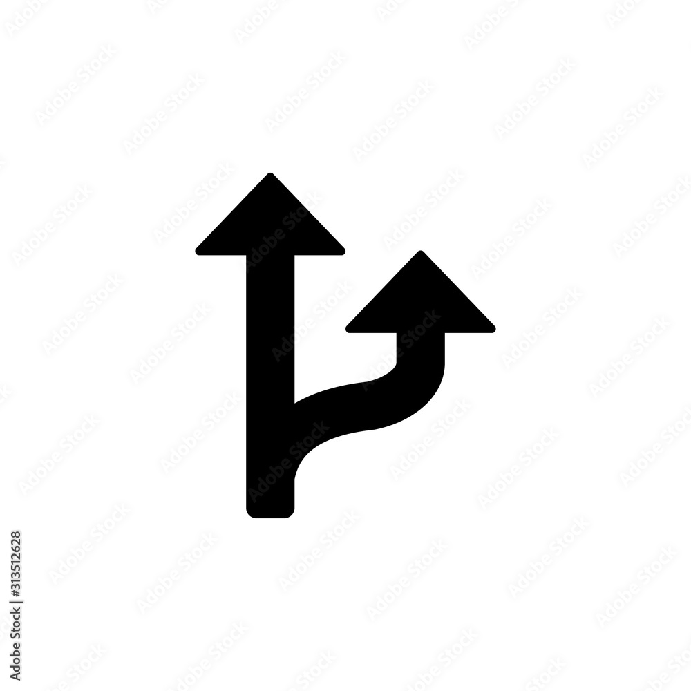 Poster arrow up icon. simple pointer icons for ui and ux, website or mobile application