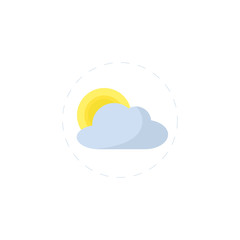 weather forecast flat icon on white background