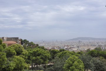 Fototapeta na wymiar view of the city in Barcelona Spain