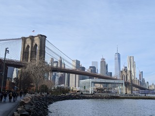 Obraz premium View of New York Skyline from Dumbo