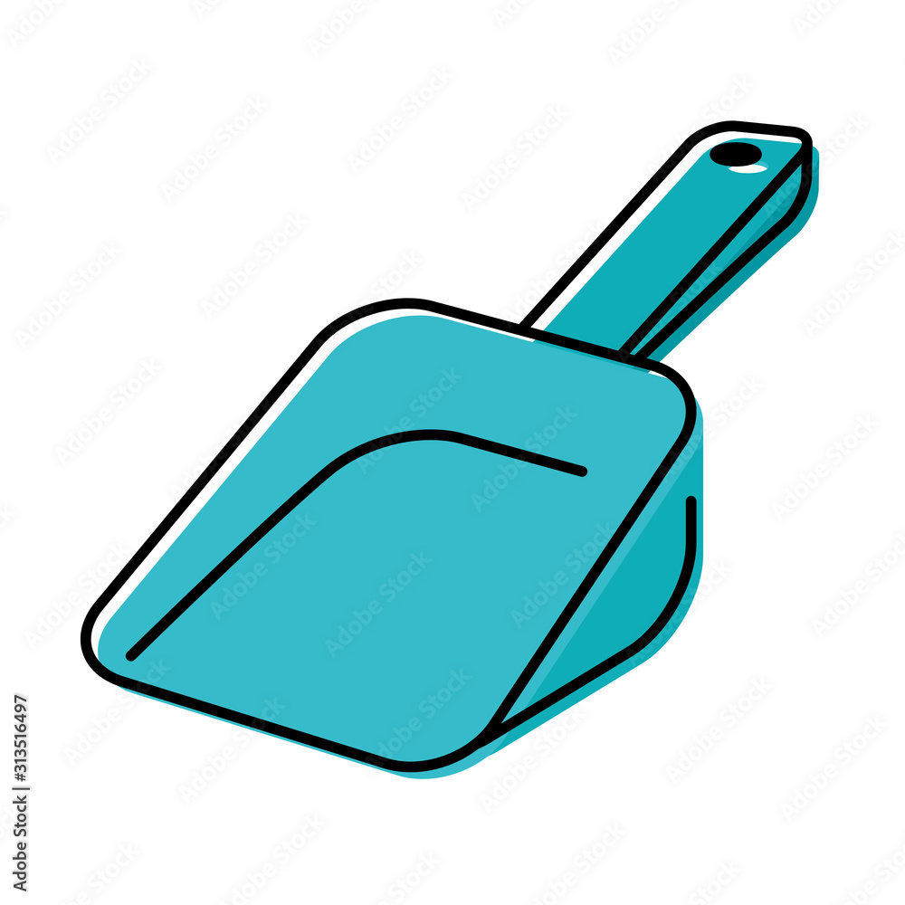 Canvas Prints shovel mascot care element icon