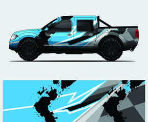 truck decal graphic wrap vector, abstract background