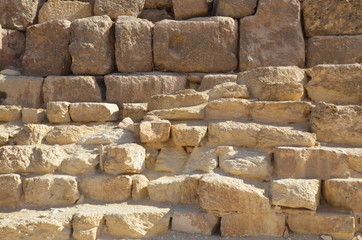 Close up of Great Pyramid stone cube.
