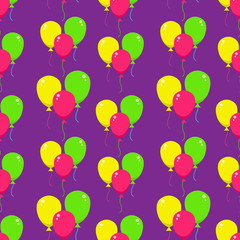 balloon seamless pattern vector illustration background