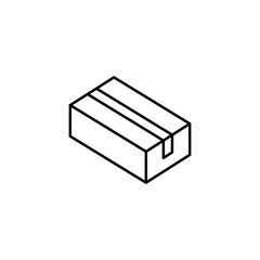 Box opened icon. Simple line, outline vector of packaging icons for ui and ux, website or mobile application