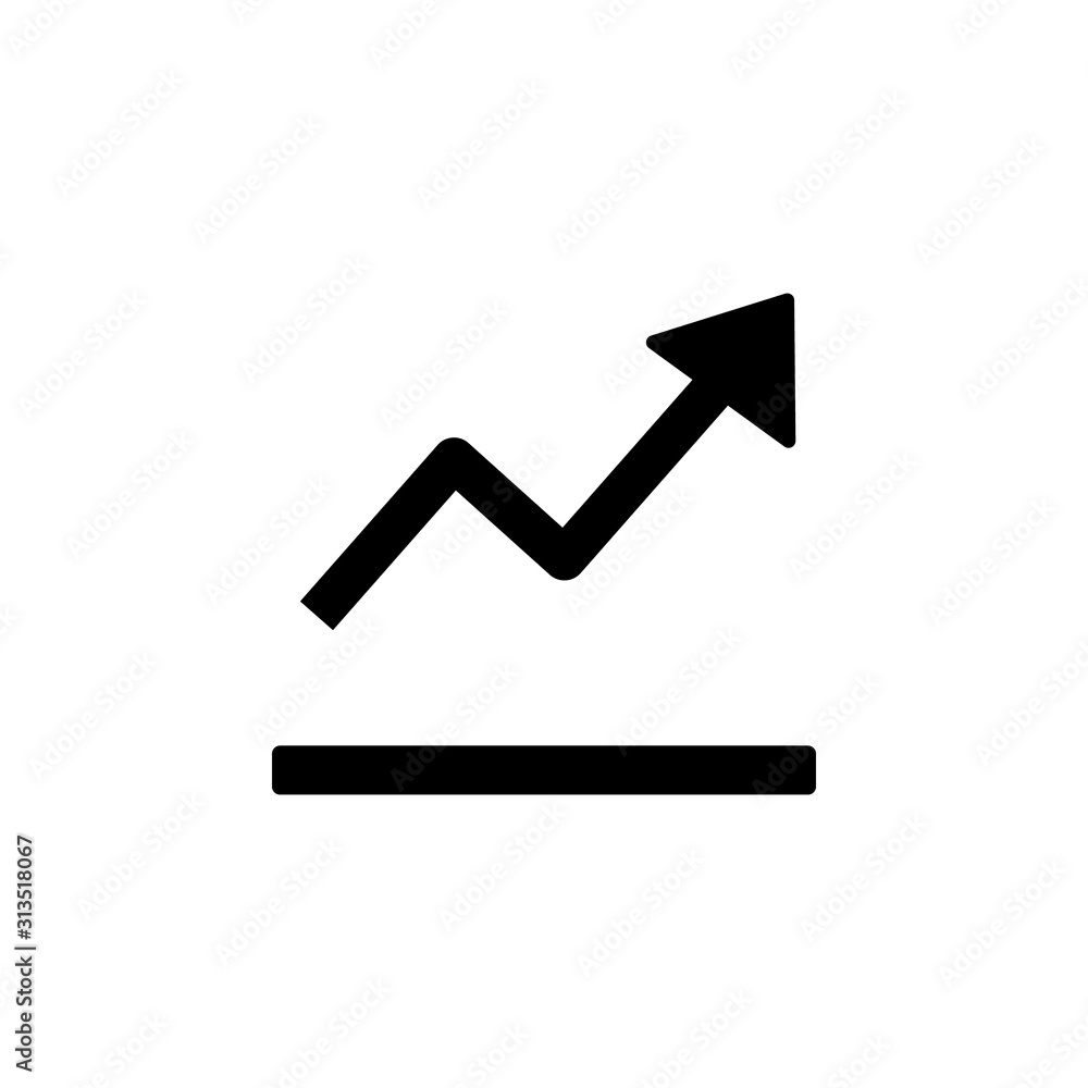 Poster chart arrow up icon. simple business performance icons for ui and ux, website or mobile application