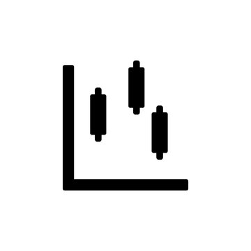 Chart box plot icon. Simple business performance icons for ui and ux, website or mobile application