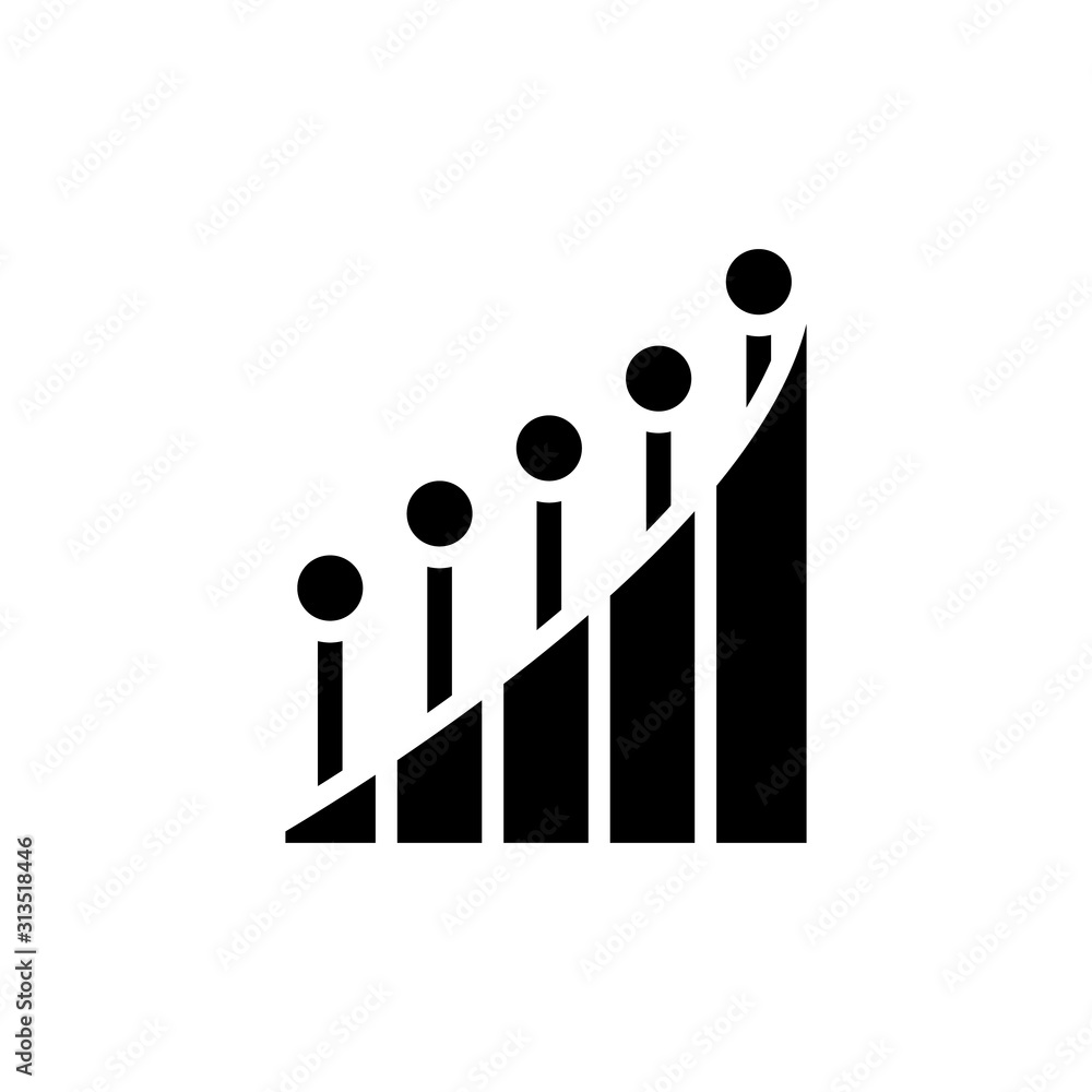 Poster chart diagram icon. simple business performance icons for ui and ux, website or mobile application