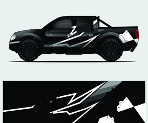 truck decal graphic wrap vector, abstract background