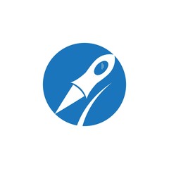 Rocket ilustration logo