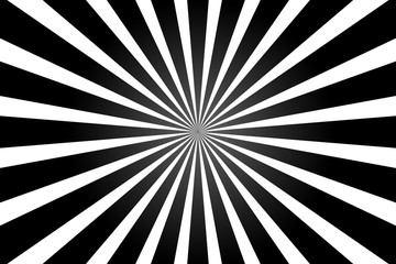 White and black ray burst style background