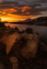 Horsetooth Reservoir sunrise