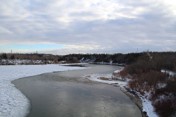 Winter On The River, Gold Bar Park, Edmonton, Alberta