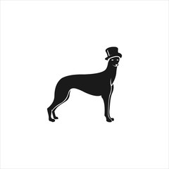 Vector hat dog logo