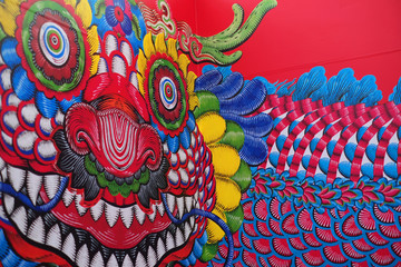 Painting work of a Chinese dragon 1