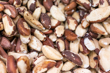 Brazil Nuts on display in a grocery store