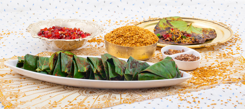 Indian Traditional Mouth Freshener Sweet Paan Also Known as Masala Paan, Meetha Paan, Plain Paan or Beeda