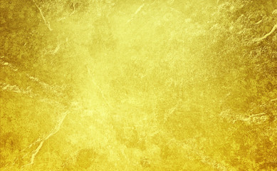 Obraz na płótnie Canvas Elegant rich gold background in old vintage texture grunge design, crackled gold foil paper or wall paper with brown border grunge