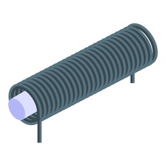 Magnetic spring icon. Isometric of magnetic spring vector icon for web design isolated on white background