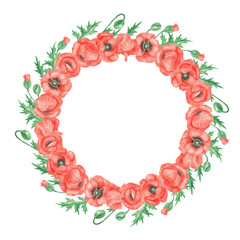 Wreath poppies