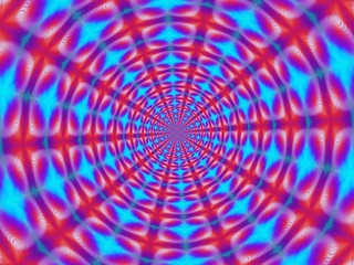 Colorful digital graphic kaleidoscope symmetry mandala style in laser light sunray trial pattern, Tie Dye , spiderweb art abstract background for art projects, banner, business,   card, 3D, template