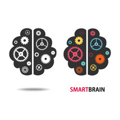 Design conceptual Brain,Vector Illustration.on white background