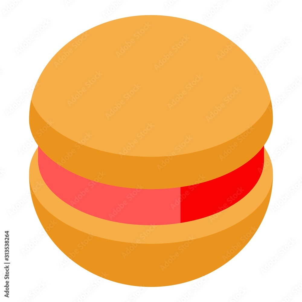 Poster jelly cookie icon. isometric of jelly cookie vector icon for web design isolated on white background