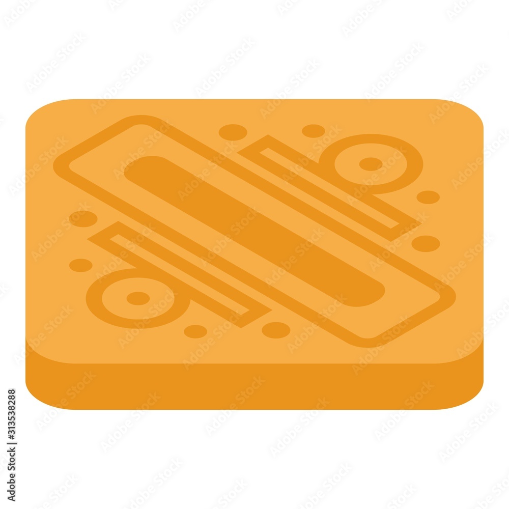 Poster factory cookie icon. isometric of factory cookie vector icon for web design isolated on white backgr