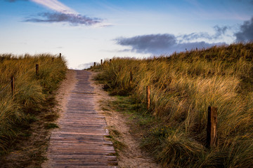 Sonnenaufgangsstimmung auf Langeoog im Dezember