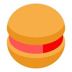 Jelly cookie icon. Isometric of jelly cookie vector icon for web design isolated on white background