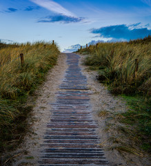 Sonnenaufgangsstimmung auf Langeoog im Dezember