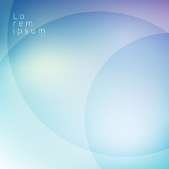 Abstract blue sky blurred with circles overlay background.