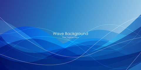 Abstract blue and white wave background Illustrations for templates