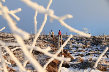 Le Gazon du Faing dans les Vosges en hiver