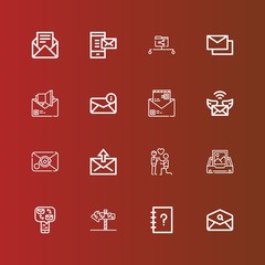 Editable 16 send icons for web and mobile