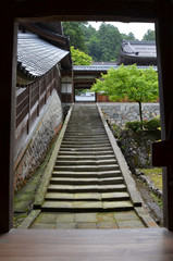 永平寺、回廊横の階段