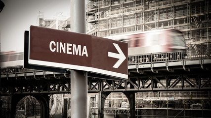 Street Sign to Cinema