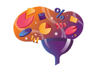  flat illustration of a monetization vecto