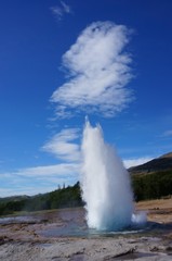 Geysir Geothermal Area in iceland