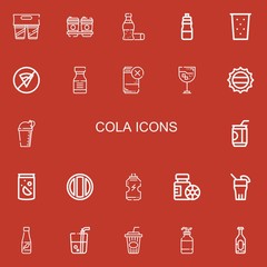 Editable 22 cola icons for web and mobile