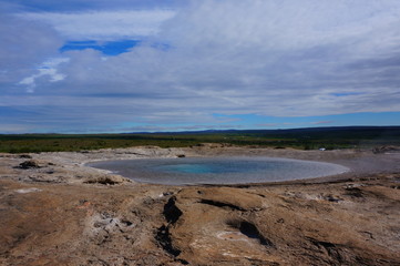 Geysir Geothermal Area in iceland