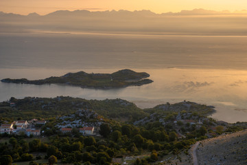 sunrise on Lake Skadar in Montenegro
