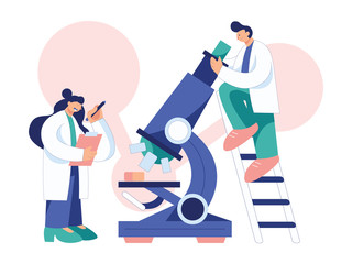  Science experiments in laboratory 