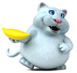 Fun cat - 3D Illustration