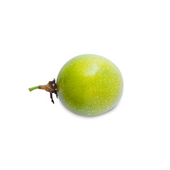 Passion fruit on the white background isolated with clipping path