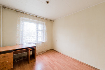 Russia, Moscow- September 05, 2019: interior room apartment modern bright cozy atmosphere. general cleaning, home decoration, preparation of house for sale