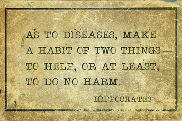 two habits Hippocrates