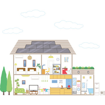 太陽光発電の家