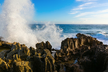 view at Laie Point on Oahu, Hawaii