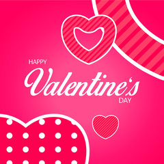 Happy valentine’s day sweet vector illustration.